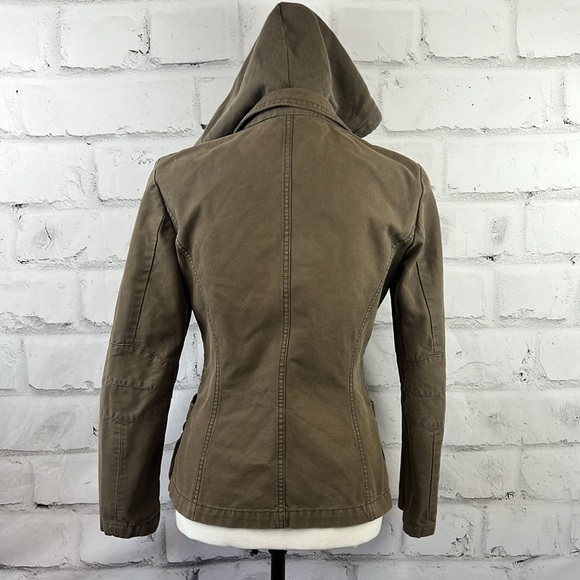 Max & Co 100% Cotton Hooded Jacket Brown - Picture 6 of 14